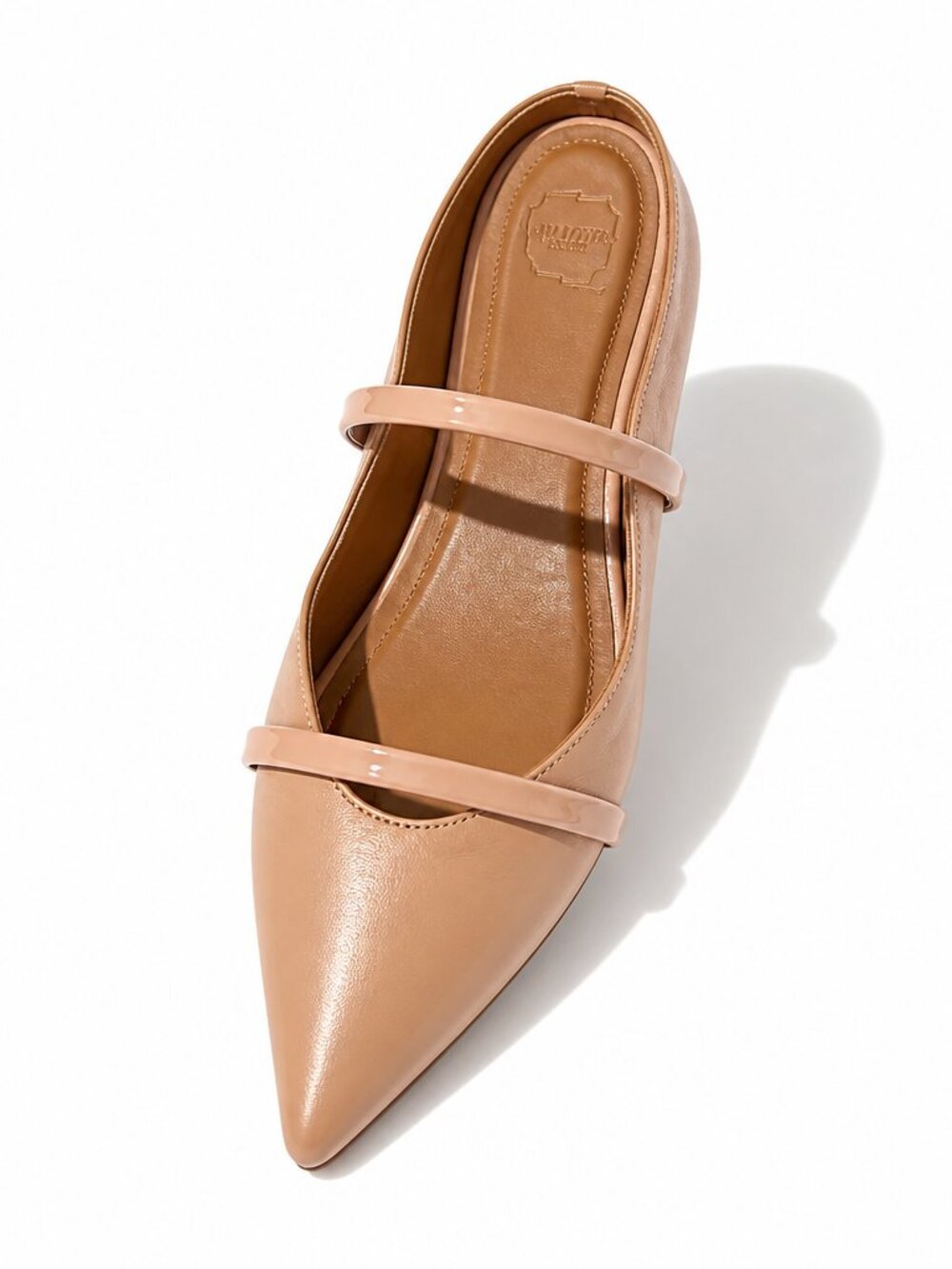 Malone Souliers Nude Pointed Mules Size 39